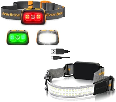 EverBrite Rechargeable Headlamp Widebeam LED Camping Lighting