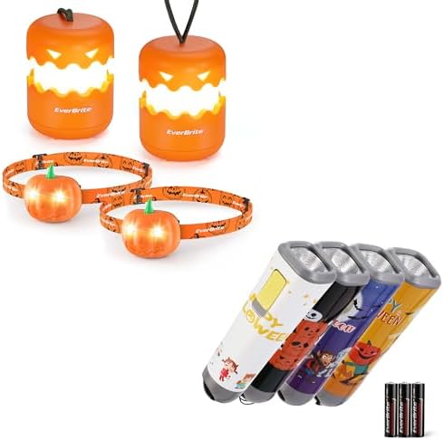 Halloween Camp Lantern and Headlamp Set