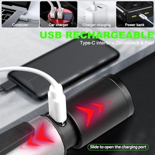 Rechargeable Compact Headlamp with COB Sidelight for Camping