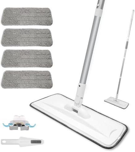 Portable Extendable Microfiber Mop for Wet Dry Use