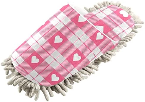 Valentines Day Microfiber Cleaning Slippers