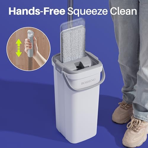 BOSHENG Mop and Bucket with Wringer Set