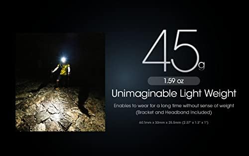Nitecore NU25 400 Lumen Bright Lightweight Durable for Hiking