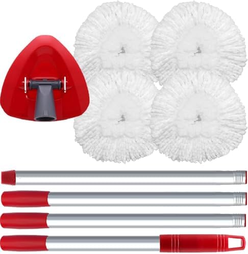 Bublador 4-Piece Set Compatible Mop Head with EasyWring Mop System