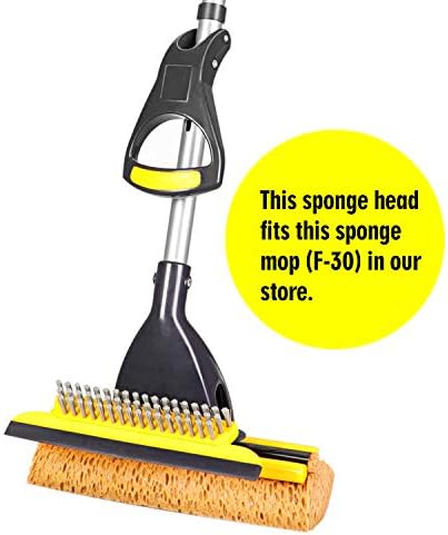 Yocada 2-Piece Sponge Mop Refill Head - Durable Easy to Clean