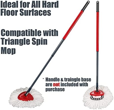 Homsis Mop Replace Head 3 Pack Microfiber
