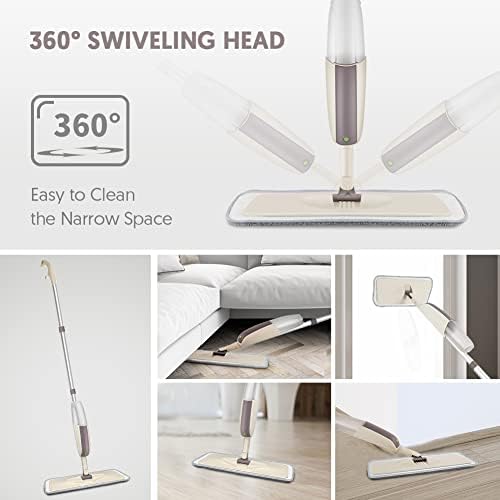 Efficient Steam Mop with Microfiber Pads for Wet Dry Cleaning