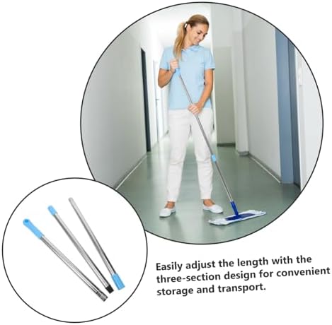 Mop Handle Set for Bathroom and Shower Mop Rods