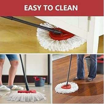 High-Quality Spin Mop Head - EasyWring Mop Refills Compatible with Triangle Spin Mop