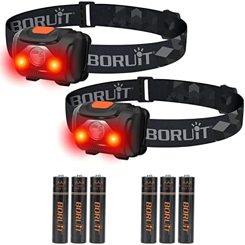 Red White Light Headlamp 2-Pack
