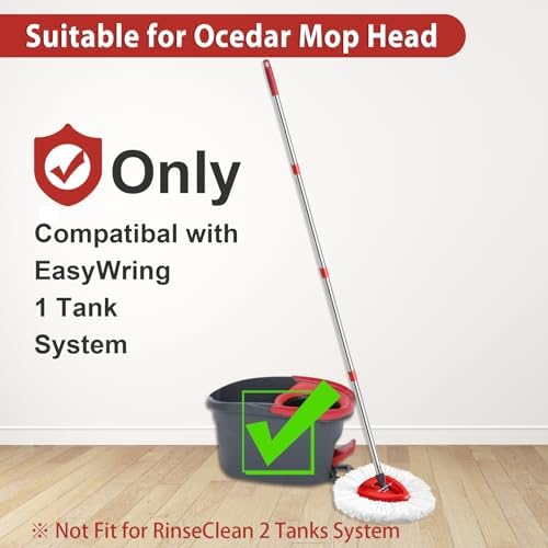 HiBaBy 2 Spin Mop Set Compatible with OCedar Mop