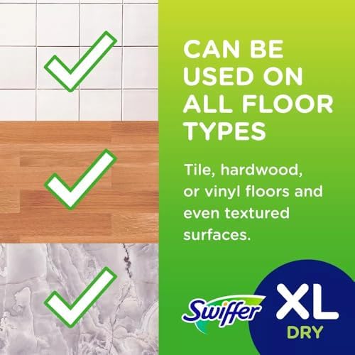 Swiffer X-Large Disposable Mop Cloths - Large Durable Soft and Hypoallergenic