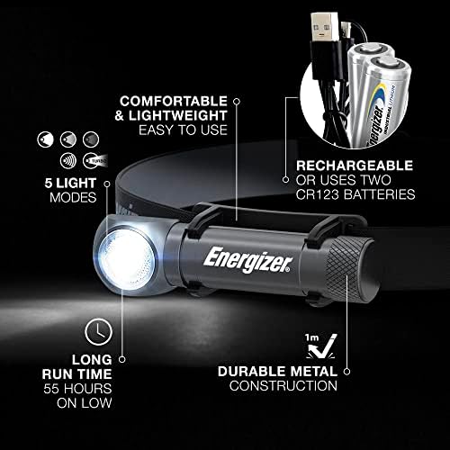 Energizer LED Headlamp X1000 1000 Lumen Turbo Mode Water Resistant