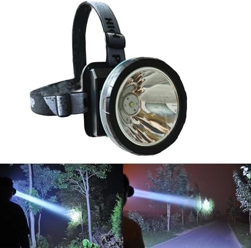 Bright Headlamp Rechargeable LED Torch for Mining Camping Hiking Fishing