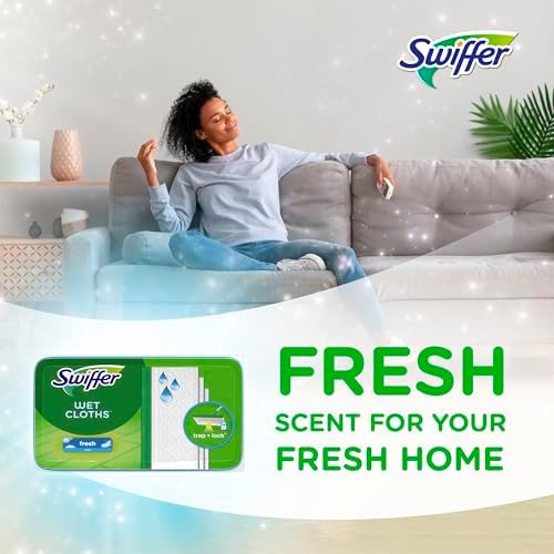 Swiffer Sweeper Wet Mopping Cloths Open-Window Fresh 24-Count Pack