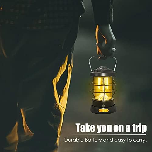 Electric Camping Lantern 1500LM Rechargeable 2 Modes Portable