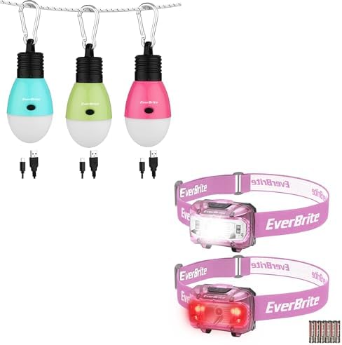 BRIGHT KID FRIENDLY HEADLAMPS RECHARGEABLE Camping Lights