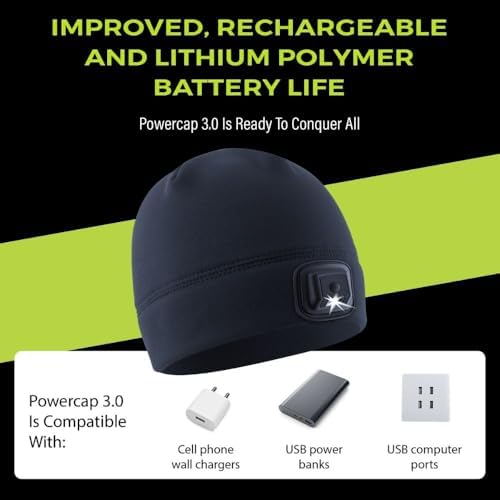 PowerCap 30 USB Rechargeable LED Beanie for Dad