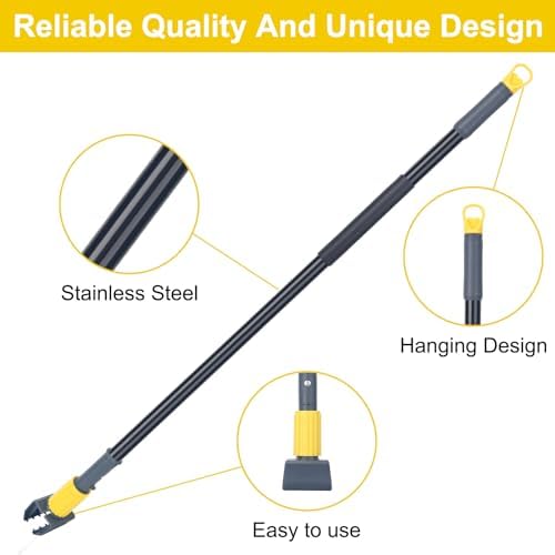 KeFanta Metal Mop Handle Durable Commercial Heavy Duty Mop Stick