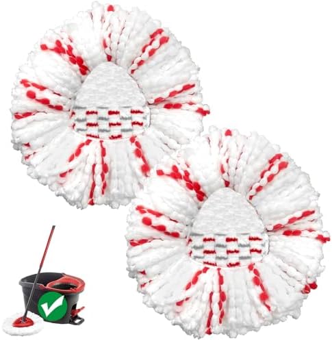 Koolstuffs Spin Mop Head Replacement 2Pack - Machine Washable 40 More Power