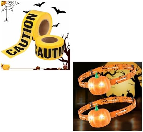 EverBrite Halloween pumpkin trick-or-treat safety headlamp and cautions