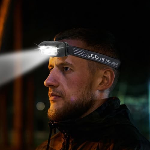 4-Piece Rechargeable Headlamp Set for Camping Running