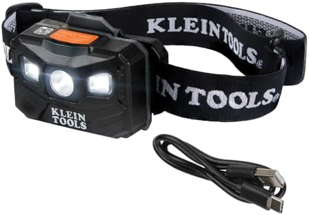 Rechargeable Auto-Off LED Headlamp 56048 - 400LM Adjustable All-Day Runtime