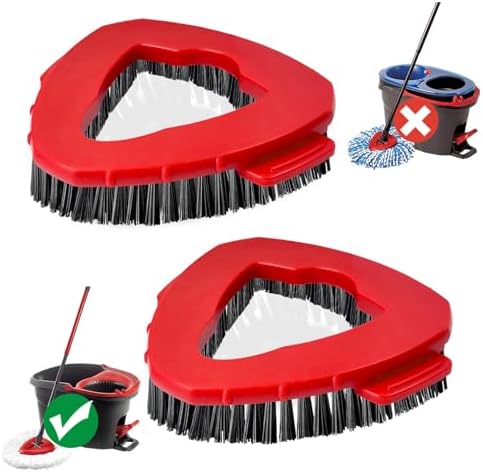 Koolstuffs 2 Pcs Spin Mop Scrub Brush Head