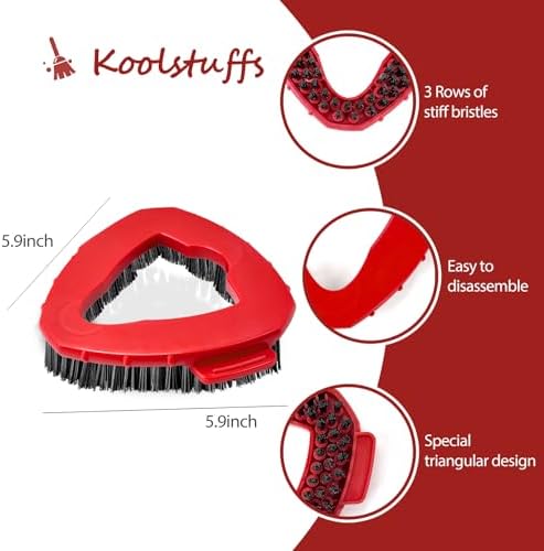 Koolstuffs 2 Pcs Spin Mop Scrub Brush Head