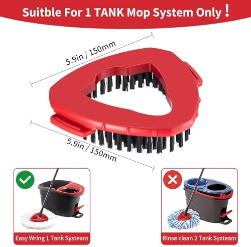 Scrub Brush Replacement Head for O Cedar Spin Mop