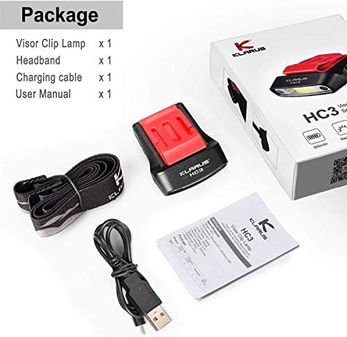 Klarus HC3 Rechargeable Motion Sensor Cap Visor Light - Headlamp