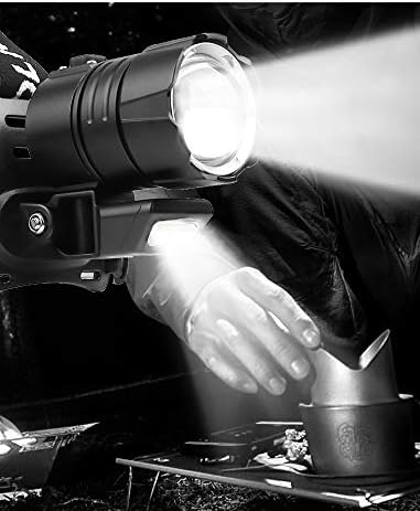 12000 Lumen Proforus XHP90 Headlamp - Premium for Hiking Camping