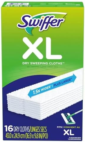 Swiffer X-Large Disposable Mop Cloths - Large Durable Soft and Hypoallergenic