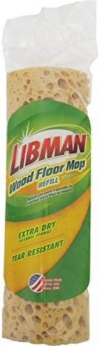 Libman 2027 Affordable Reusable Sponge Mop Refill for Wood Floors