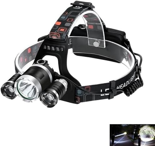 WalkThree rechargeable LED headlamp for adults camping hiking running
