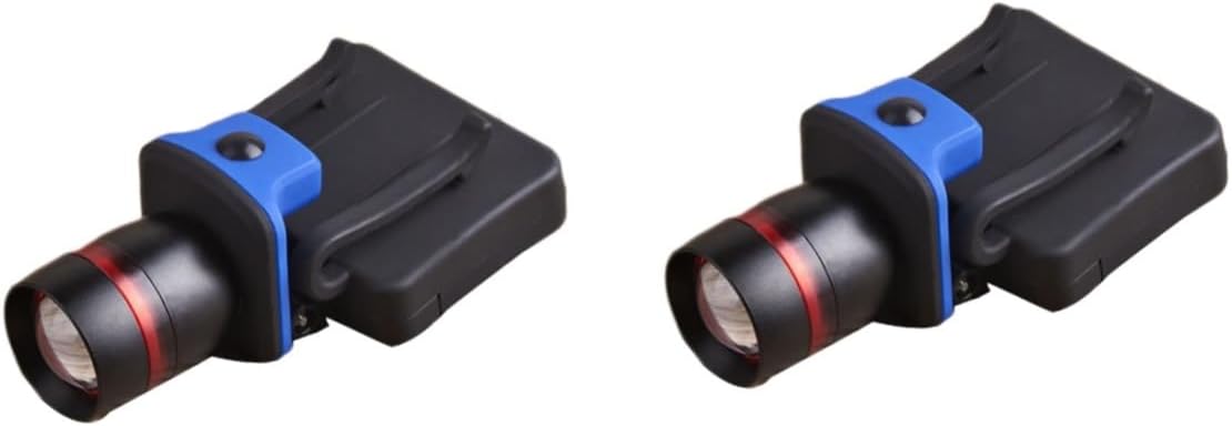 Gadpiparty 2-Piece LED Clip-On Headlamp - Adjustable Fishing Nighttime Use