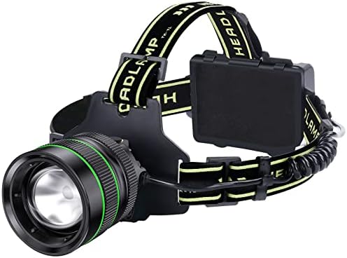 120000LM Super Bright LED Headlamp Zoomable with 5 Modes and IP67 Waterproof