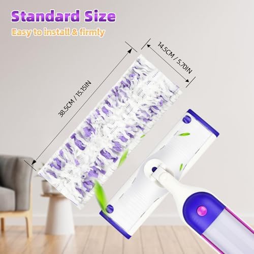 12 Pack Disposable Mop Pads for PowerMop Multi-Surface Floor Mop