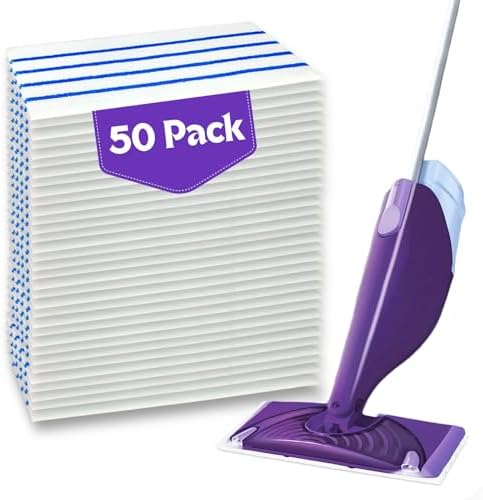 50 Count Microfiber Mop Pads