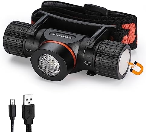 EverBrite Rechargeable Headlamp 1000 Lumen LED 400-Foot Beam Needs No Charge