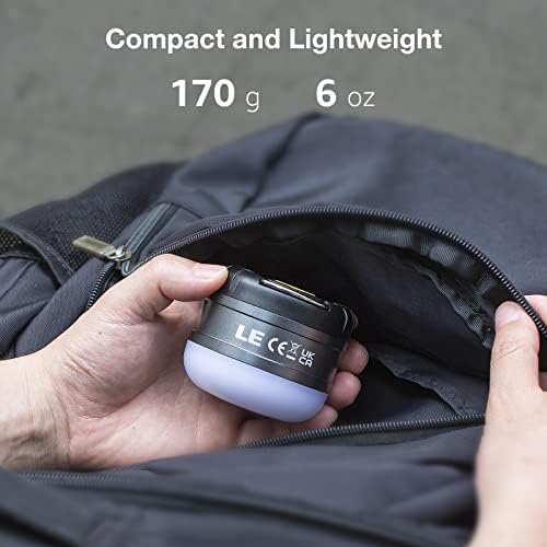 Lighting EVER LE LED Camping Lantern with 5 Modes and Power Bank
