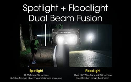 Nitecore NU25 400 Lumen Bright Lightweight Durable for Hiking