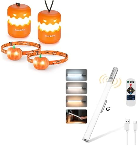 EverBrite Halloween Lantern Headlamp Set with Motion Sensors