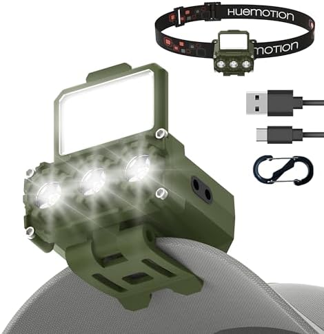 Adventure-Ready Rechargeable USB-C Headlamp with 5 Power Modes