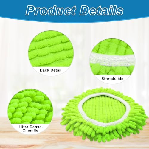 YuunaieChenille Mop Replacement for O Cedar System Soft Durable Mop Head Set