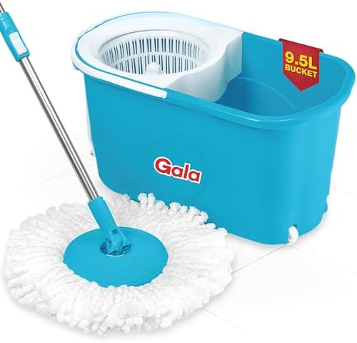 Gala e-Quick Spin Mop Set with Microfiber Refills