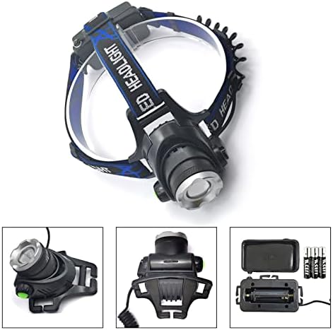 Durable Blue Light Headlamp for Night Fishing and Hunting