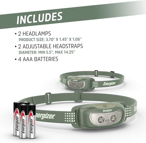 Energizer Universal LED Headlamp Pack of 2