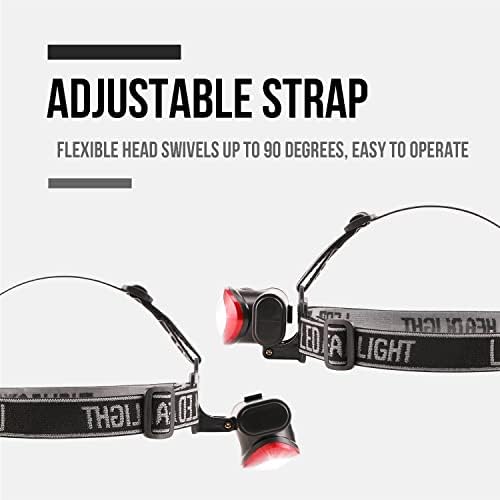 10-Pack 12 LED 3 Mode Portable Headlamp Durable Outdoor Use