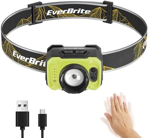 EverBrite Rechargeable Headlamp 600 Lumen Adjust to 75Stable Bright